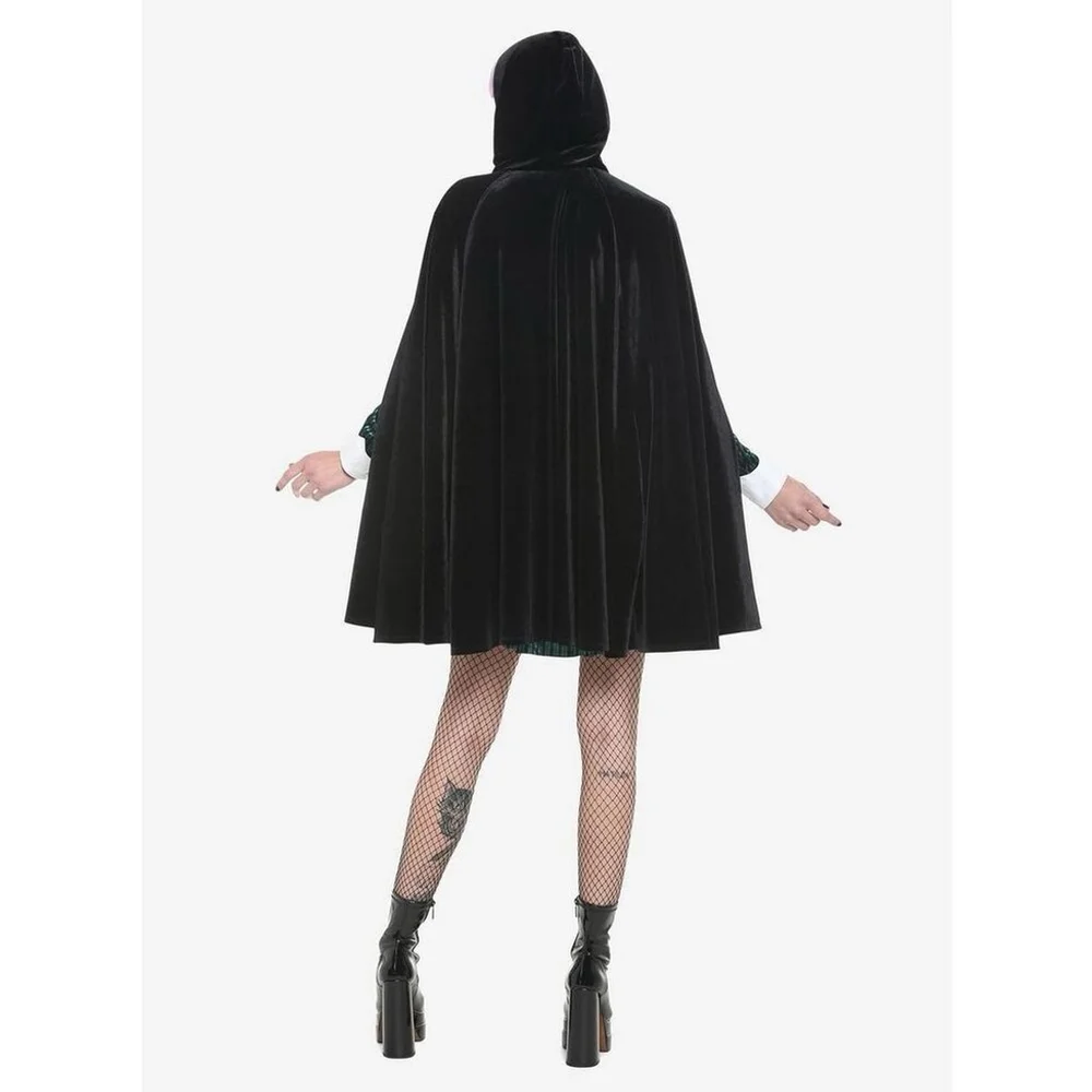 Disney The Haunted Mansion Gargoyle Velvet Girls Hooded Cape (Sz S/M) - Picture 2 of 7